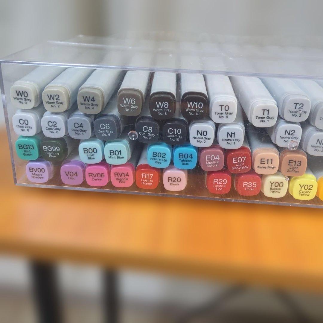 コピック クラシックの72色Bセット: 中間、補助的な色が豊富なセット新品未開封