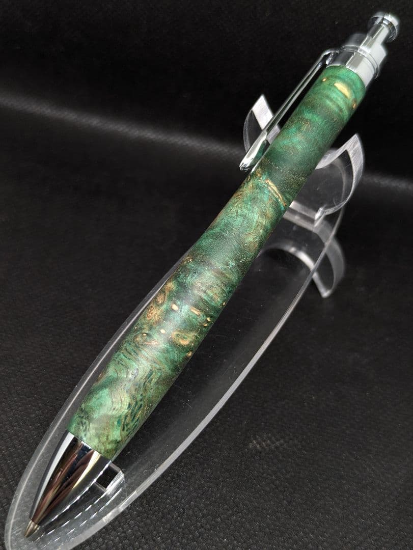 アンボイナバール(本花梨) スタビライズドウッド緑 三神シャープ1100