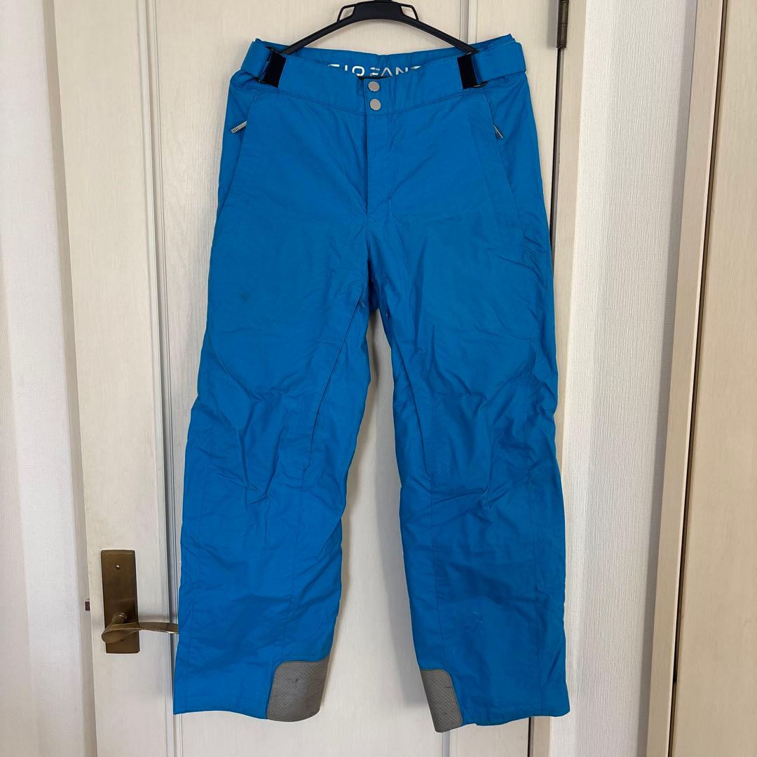 お値下げDESCENTEデサント★メンズスキーウェア上下セット★黒/青★サイズM