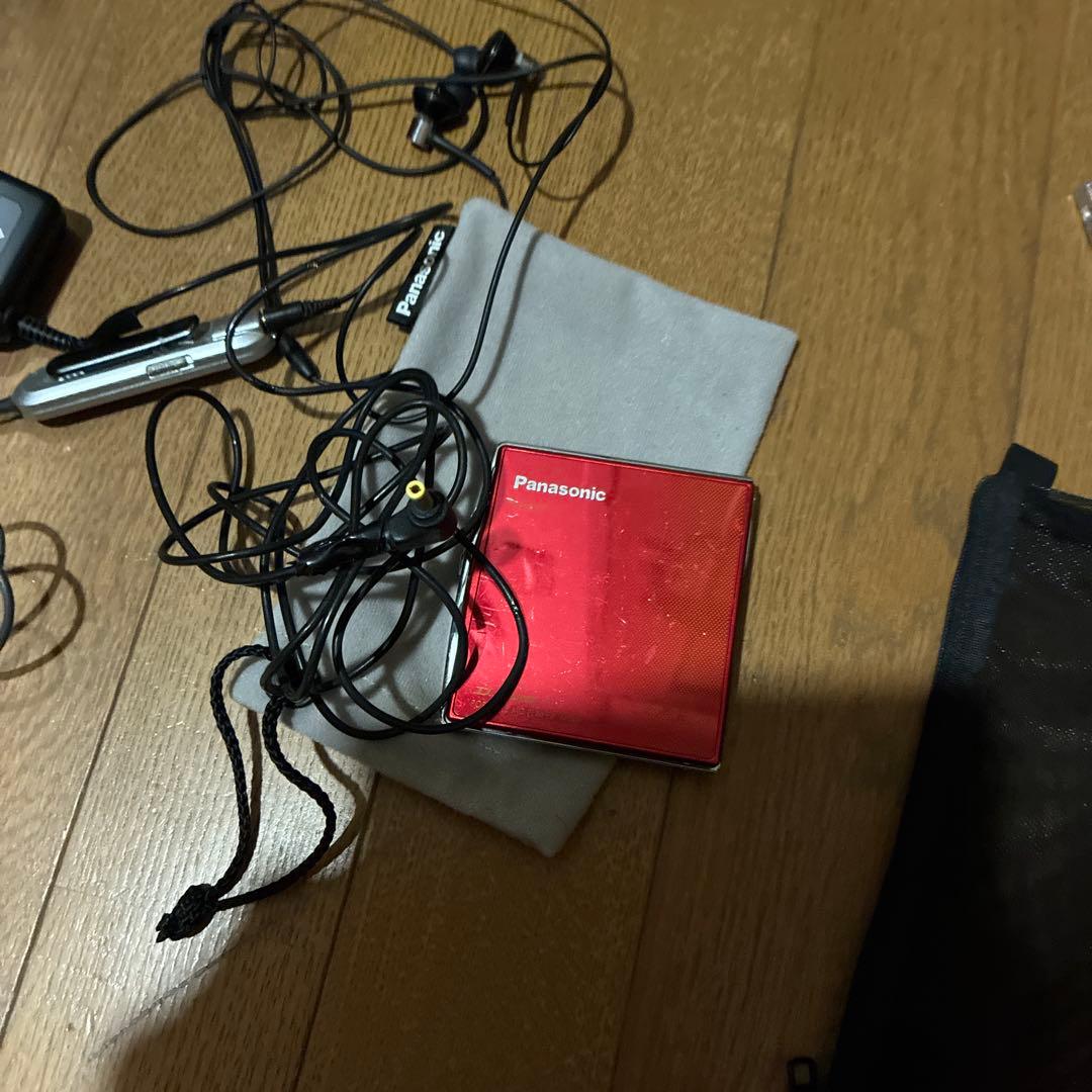 Panasonic MDプレーヤー SJ-MJ99 レッド　赤