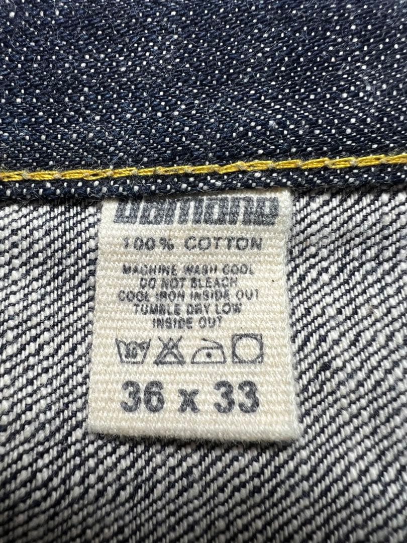 EVISU YAMANE 1926S 36×33 白大黒　ビックカモメ　リジット