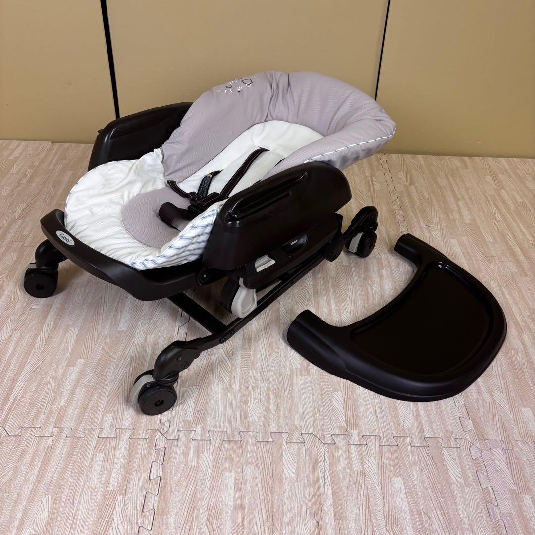 極上クリーニング済　☆美品☆　コンビ　ハイローベッド＆チェア　ネムリラ　4キャス