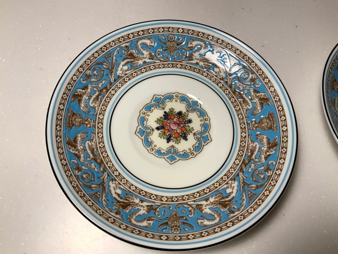 ウェッジウッド フロレンティーンターコイズ カップ&ソーサー 2客