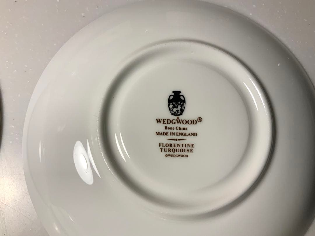 ウェッジウッド フロレンティーンターコイズ カップ&ソーサー 2客