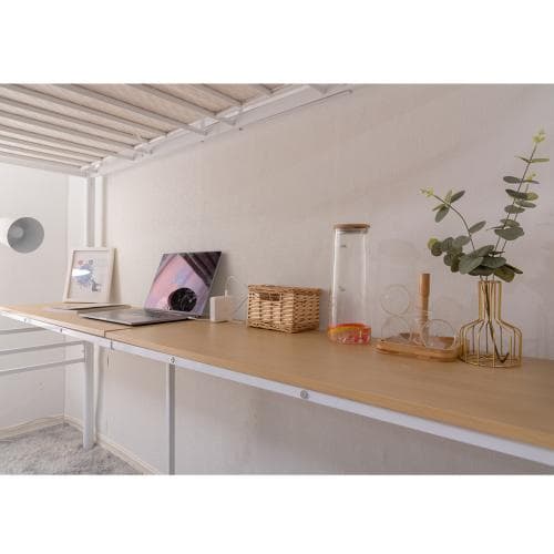 ロフトベッド 階段付き パイプベッド シングル コンセント付き 大人 子供