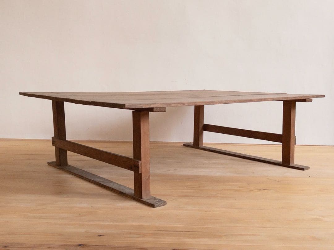 ローテーブル　幅 128.5㎝　M053　古家具　ビンテージ　アンティーク