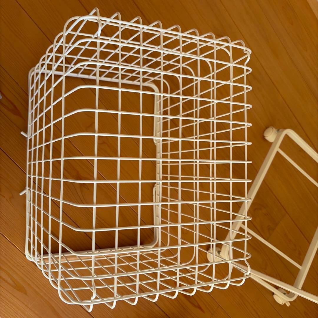 【kurage】山崎実業 tower ランドリーワゴン バスケット