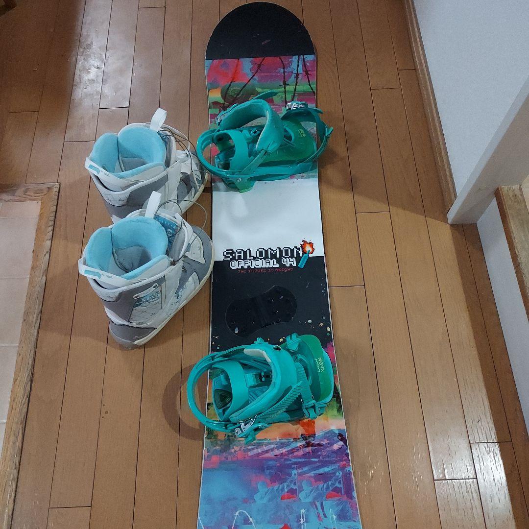 ⭐︎値下げ⭐︎サロモン　スノーボード　バイン付【SALOMON 144 】ブーツ付