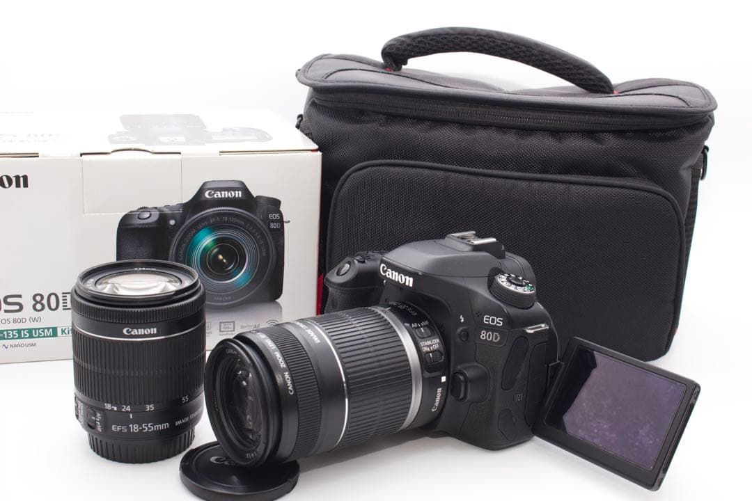 高速連写✨Canon EOS 80D ダブルレンズ　手ぶれ補正　Wi-Fi