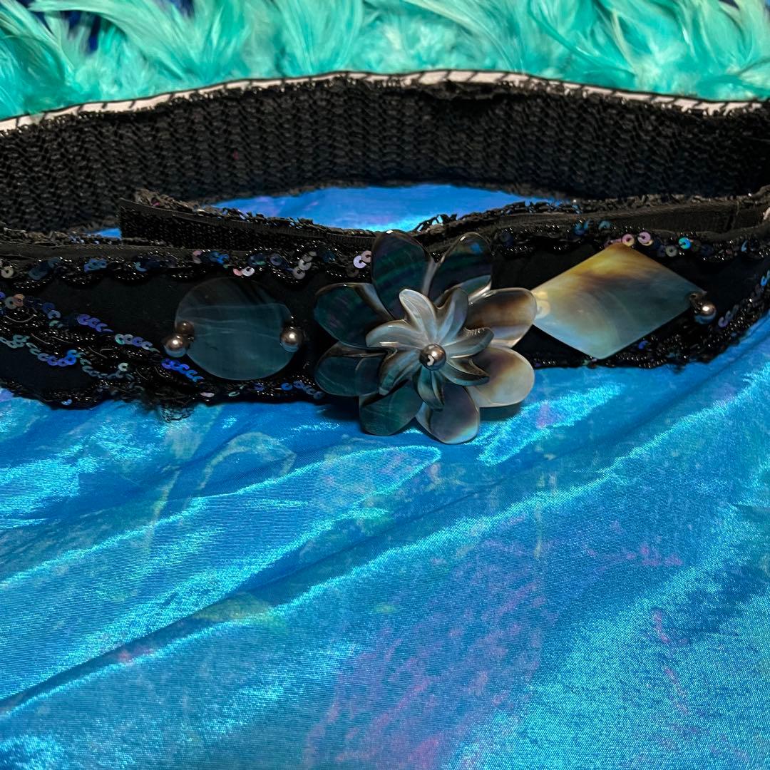 アレミティ タヒチアンダンス　羽ベルト