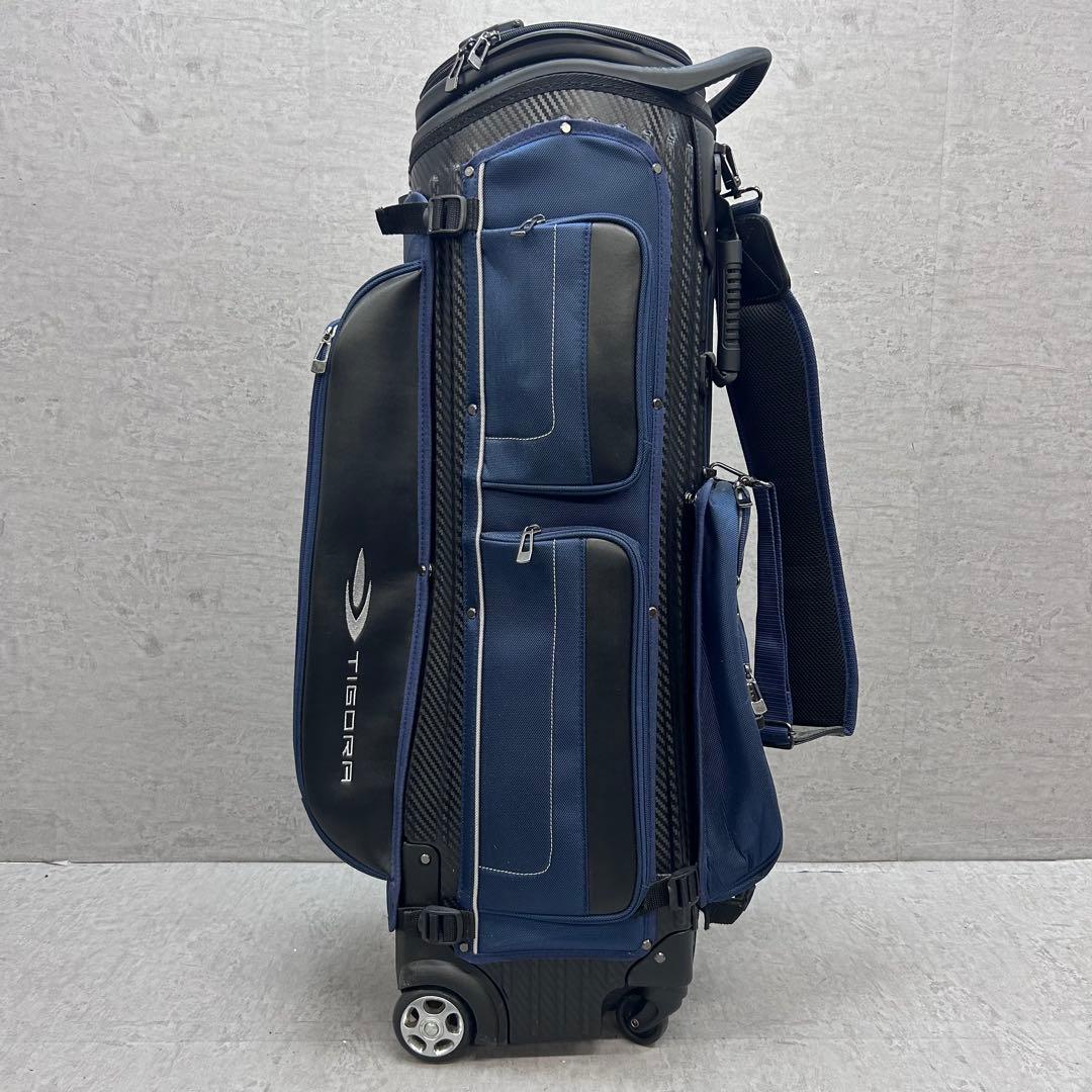 限定品　TIGORA HELIX ゴルフ　キャディバッグ　四輪キャスター付き