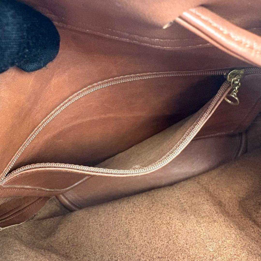 old coach オールドコーチ ショルダーバッグ 巾着型 レザー　ブラウン