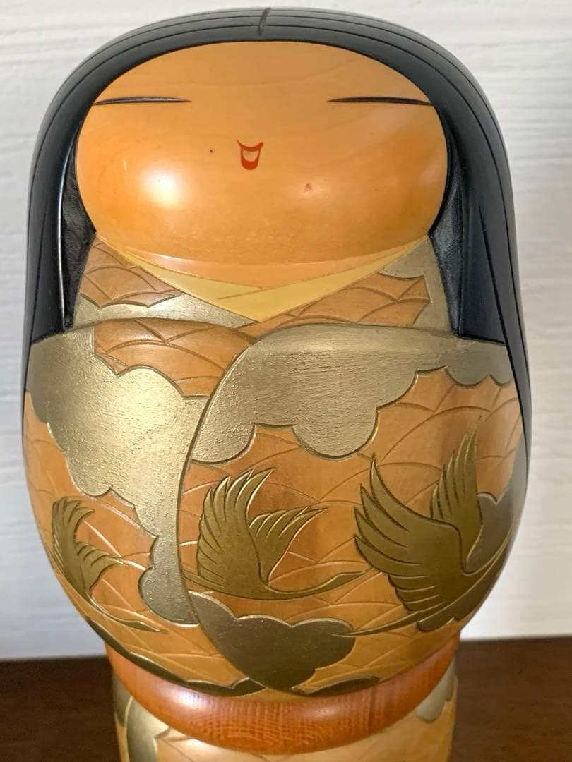 吉田多加志　創作こけし　「夕凪」　38cm