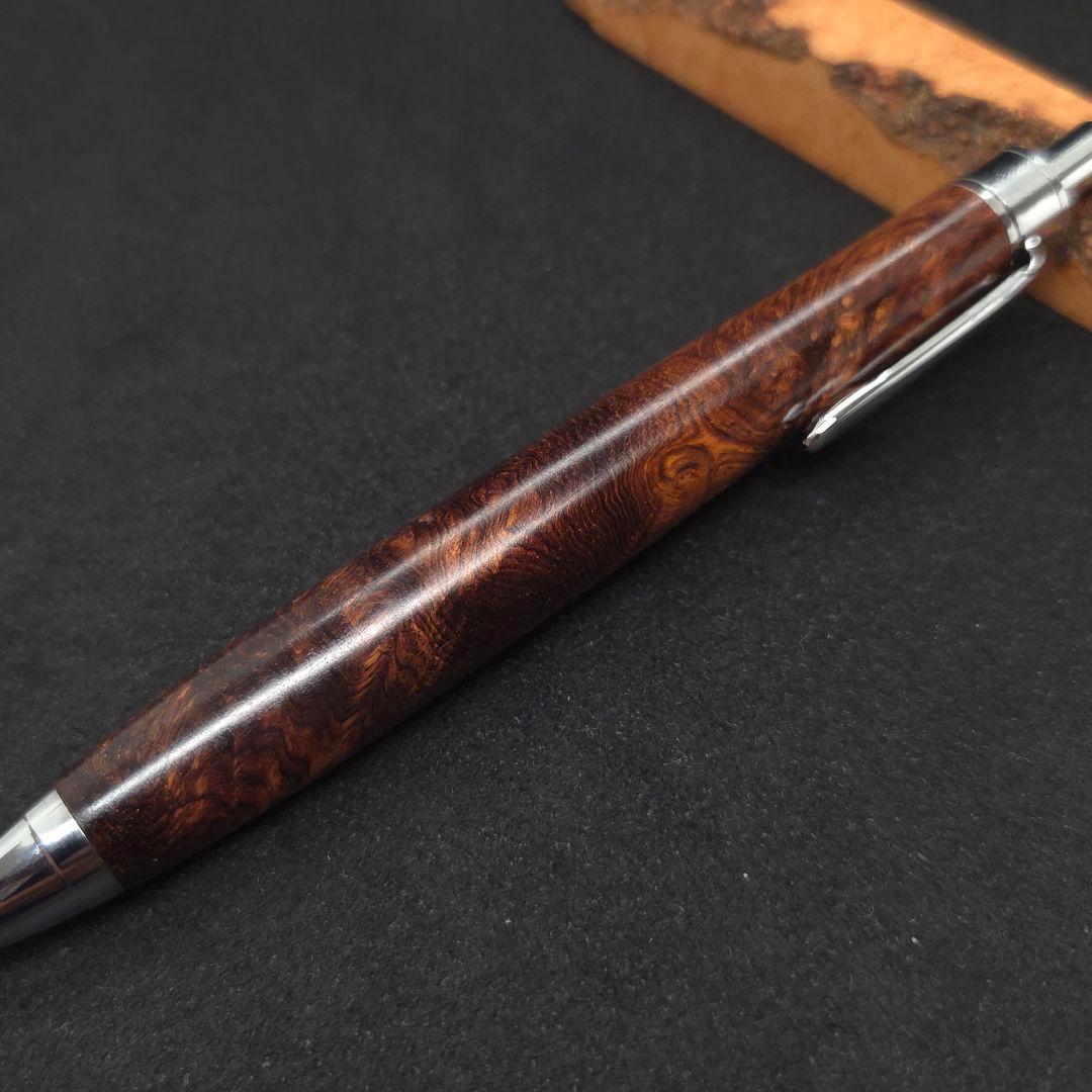 No.36ハンドメイド木軸シャーペンロースウッド瘤