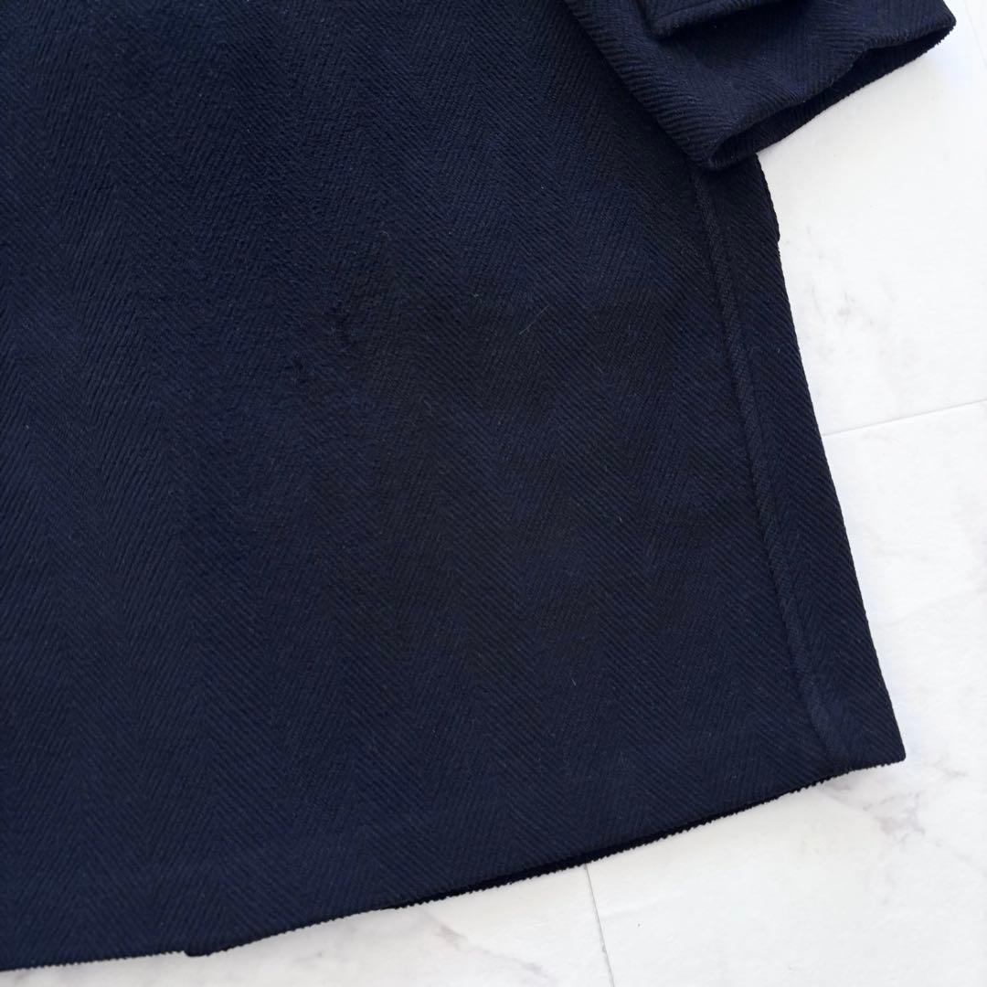 グローバーオール キングストン ダッフルコート ヘリンボーン ムーアブルック 紺