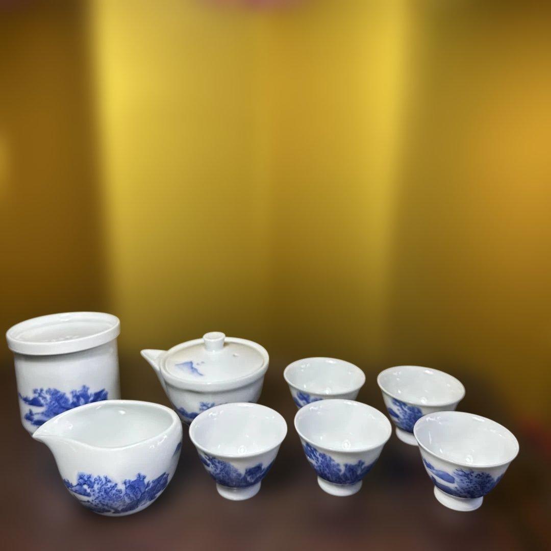 平安焼，鍋島焼，有田焼，清水焼，青白磁， 茶道具セット