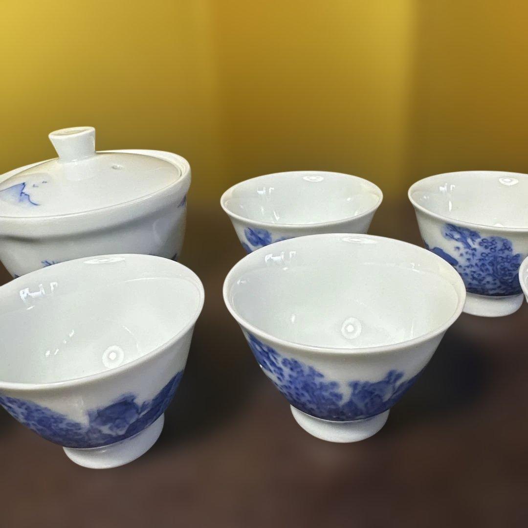 平安焼，鍋島焼，有田焼，清水焼，青白磁， 茶道具セット