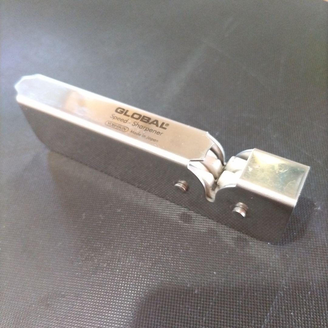 GLOBAL 包丁3本・シャープナーセット おまけ（チーズグレーター,ふきん）