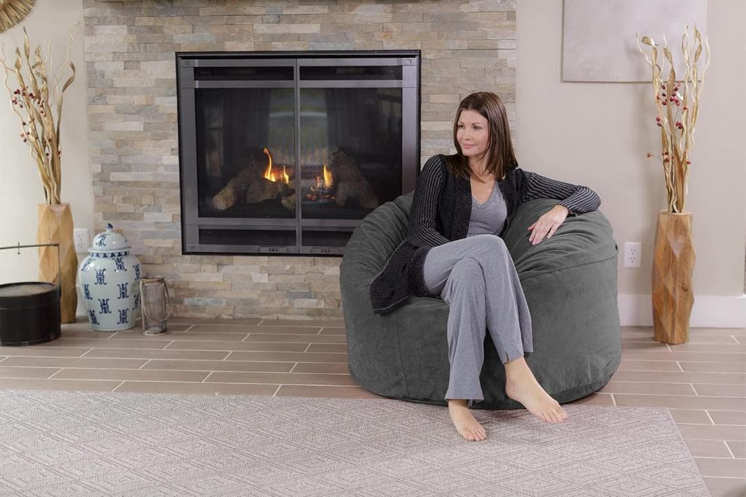 チルサック(Chill Sack) ビーンバッグチェア 大型ソファ 椅子 グレー