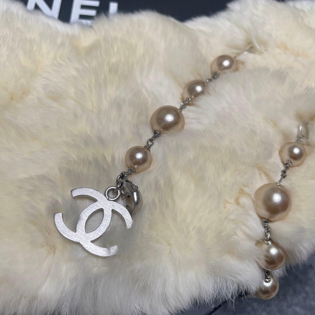 vintageCHANEL ラビットファー　ネックウォーマー　マフラー