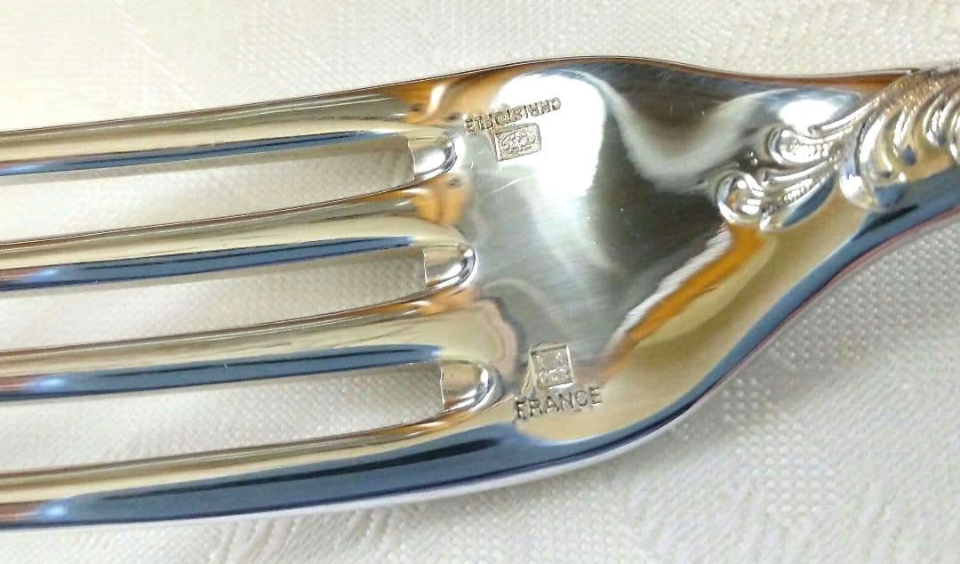 半額以下❗未使用品✨CRISTOFLE・シルバーコーティング・テーブルフォーク