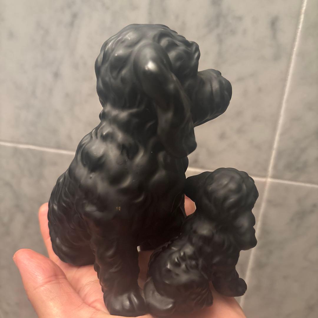 幻の博雲陶器社60年代ビンテージ生きているように美しい瞳で可愛過ぎるトイプードル