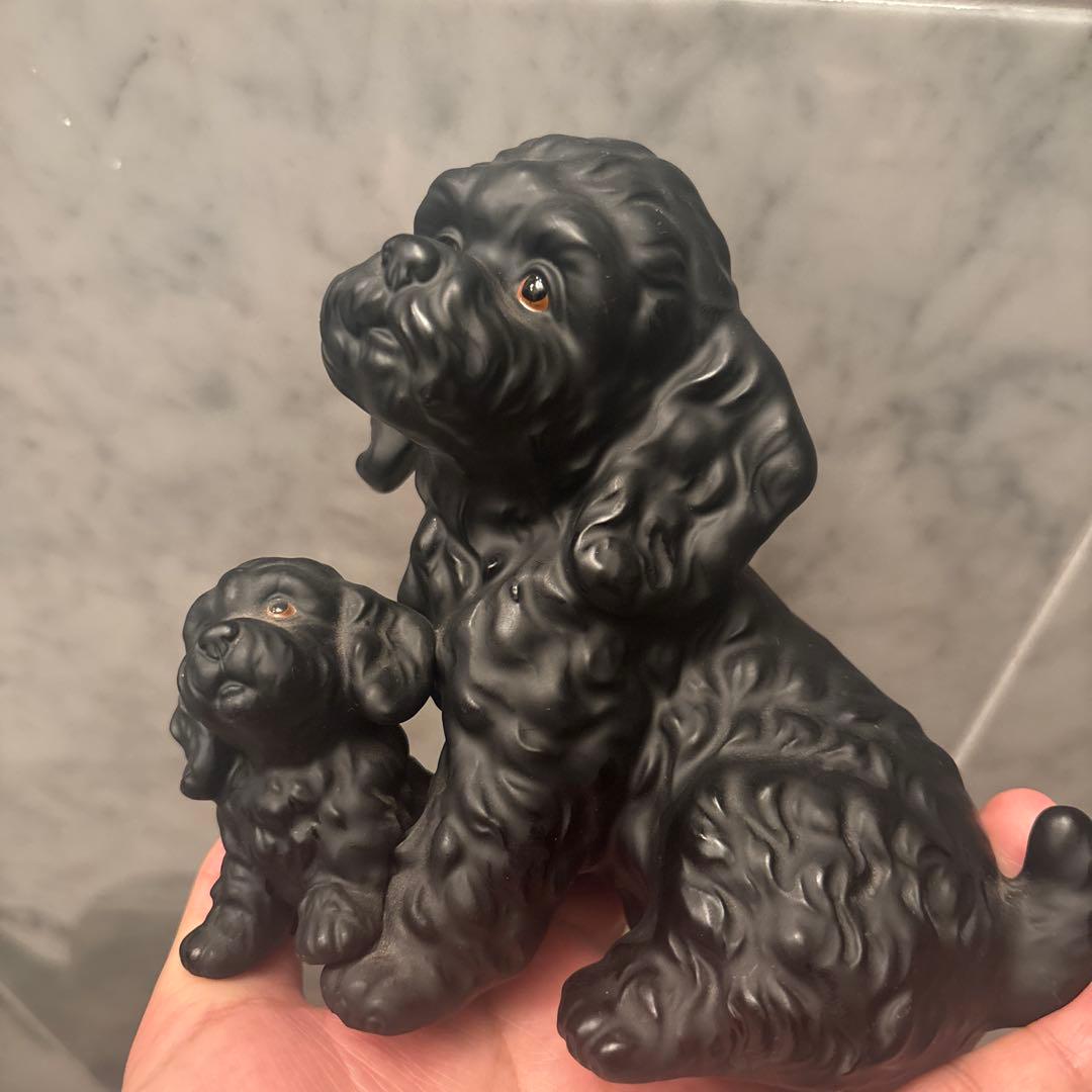 幻の博雲陶器社60年代ビンテージ生きているように美しい瞳で可愛過ぎるトイプードル