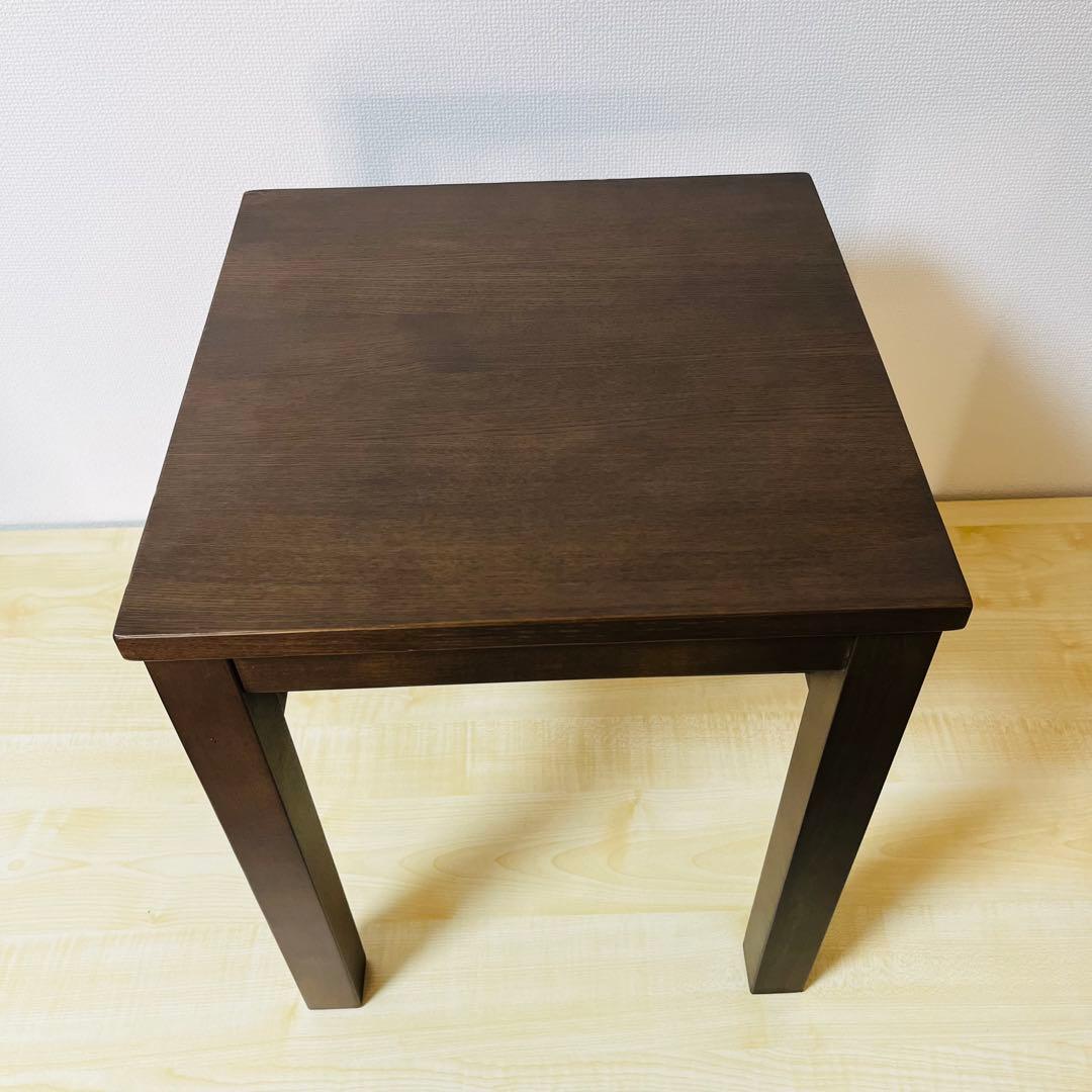 廃盤 無印 MUJI タモ材 サイドテーブルベンチ ナイトテーブル ブラウン