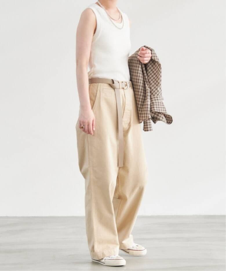 Spick and Span Higuchi×S チノワイドパンツ 38