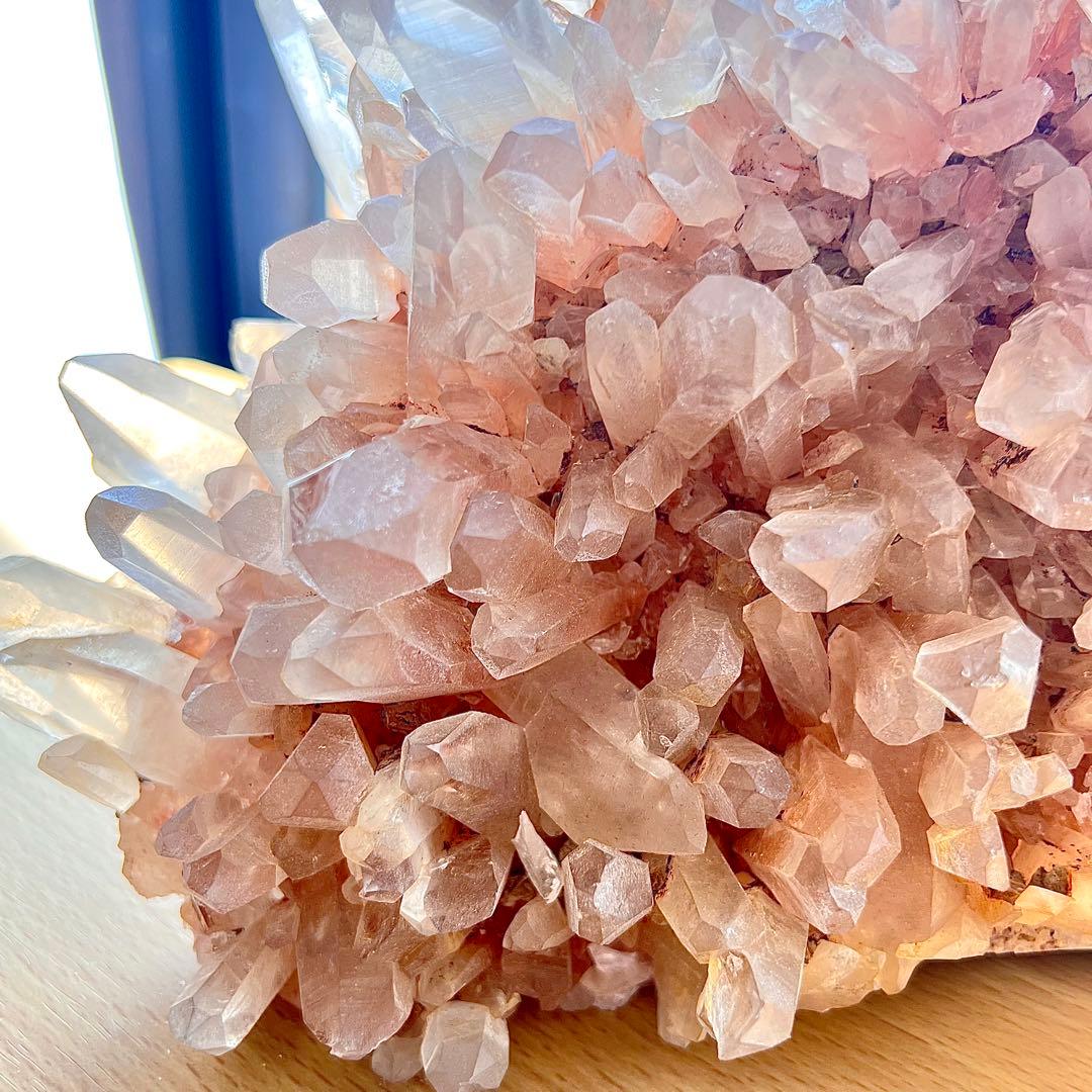 極上　ヒマラヤ　マニカラン　特大ピンククォーツクラスター　2