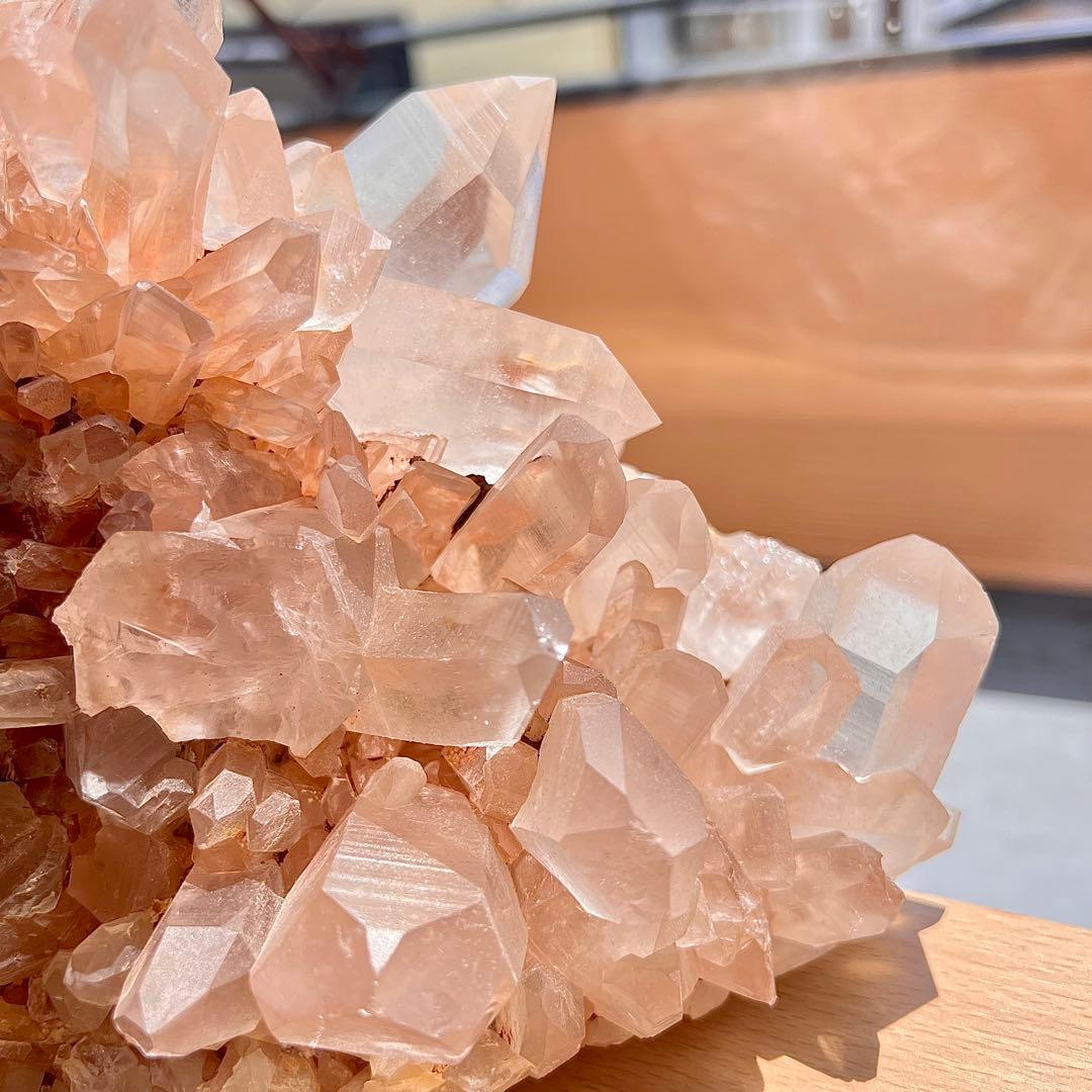 極上　ヒマラヤ　マニカラン　特大ピンククォーツクラスター　2