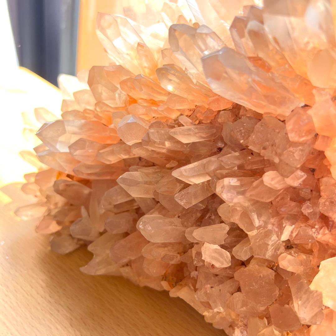 極上　ヒマラヤ　マニカラン　特大ピンククォーツクラスター　2