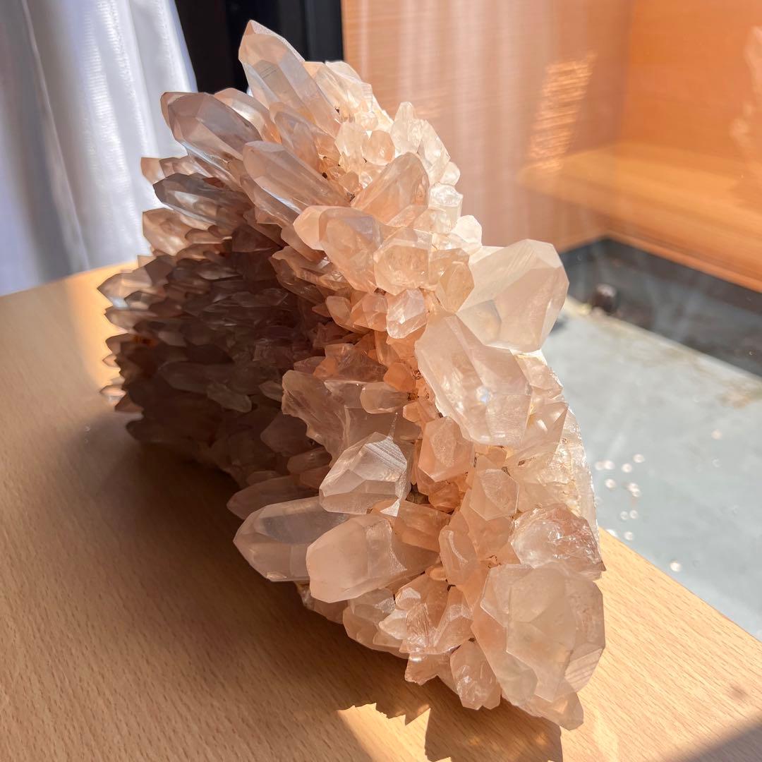 極上　ヒマラヤ　マニカラン　特大ピンククォーツクラスター　2