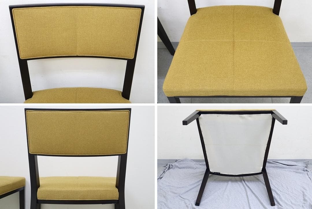 B④4脚セット 美品 TIME&STYLE ダイニングチェア 椅子 旭川家具