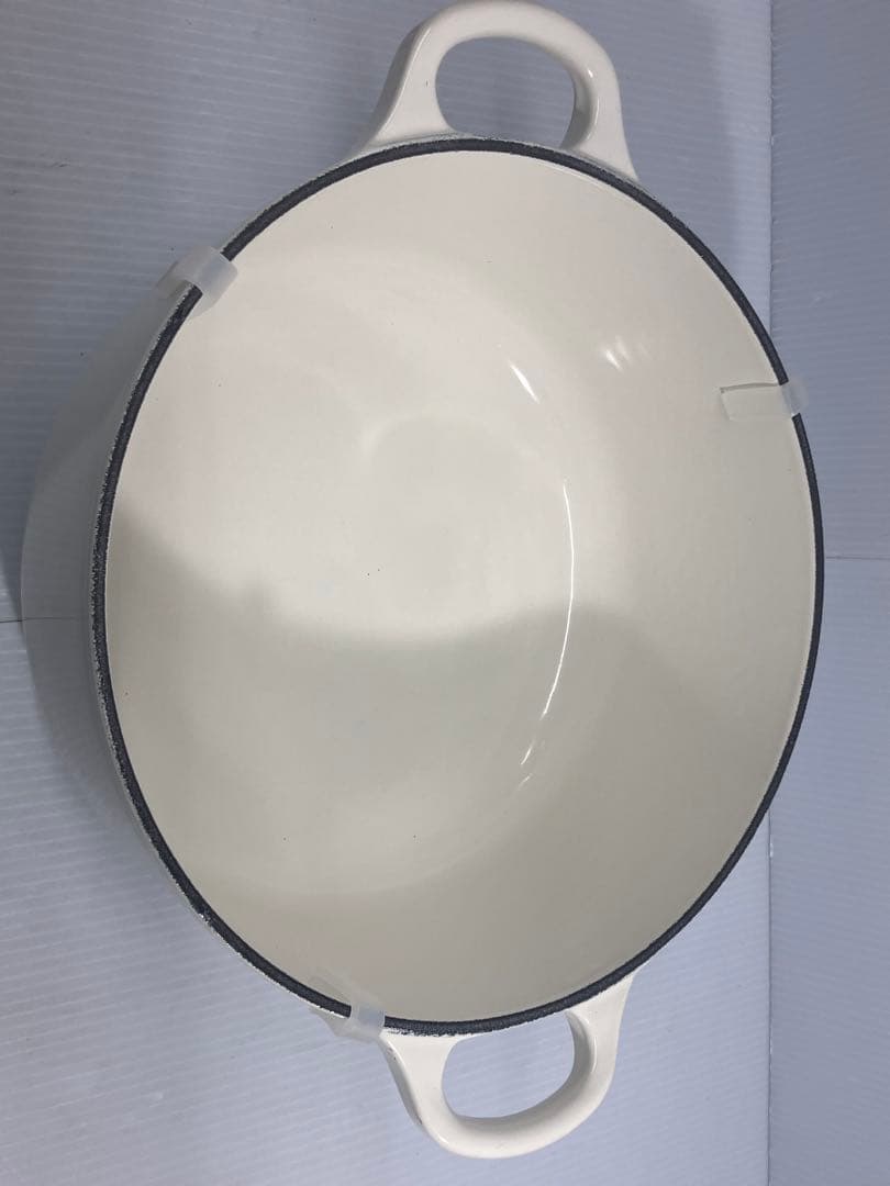 【未使用保管品】ル・クルーゼ ココット・ロンド 20cm ホワイト