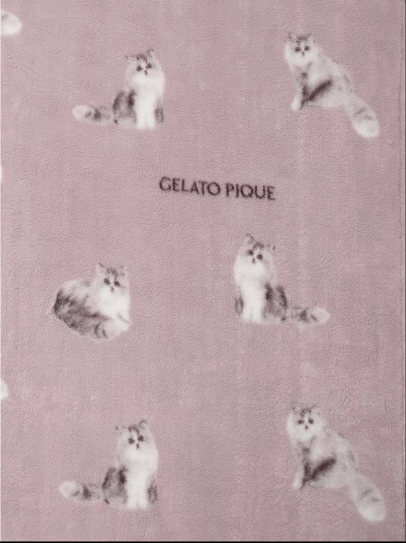 【新品未開封☆】ジェラートピケSleep CAT柄プリント毛布
