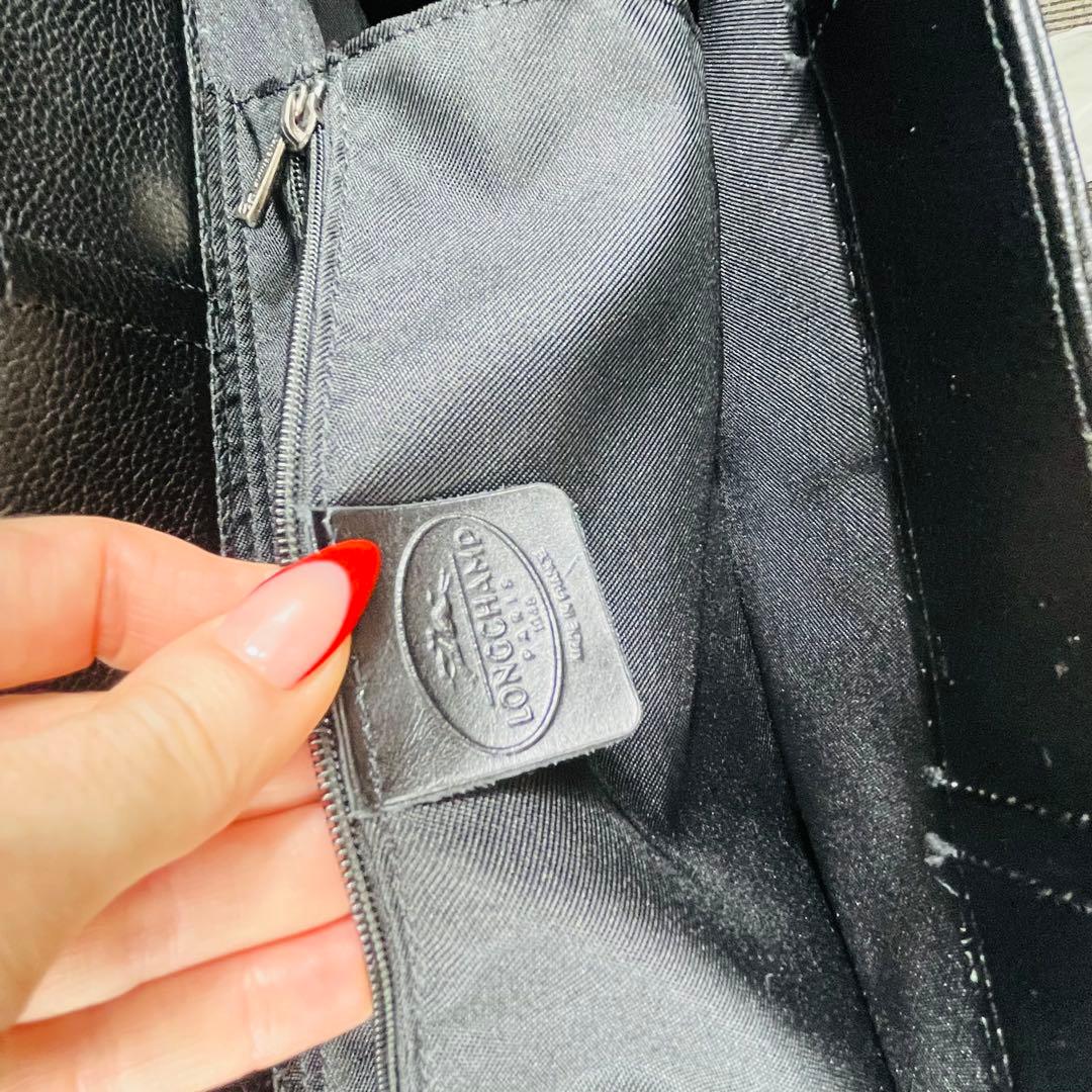 【レア】LONGCHAMP ロンシャン　レザー 　ビジネスバッグ　ボストンバッグ