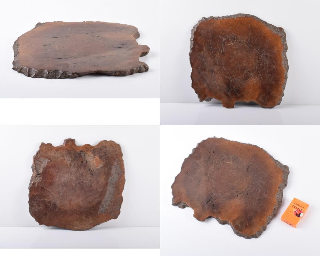 中国　唐木瘤木　敷板　飾台　煎茶台　V　3942