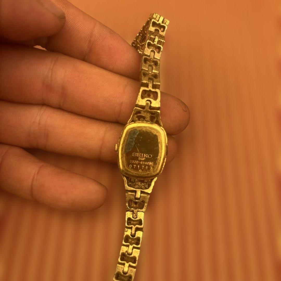 【希少】SEIKO セイコー ゴールド ブレスレット ドレスウォッチ 腕時計