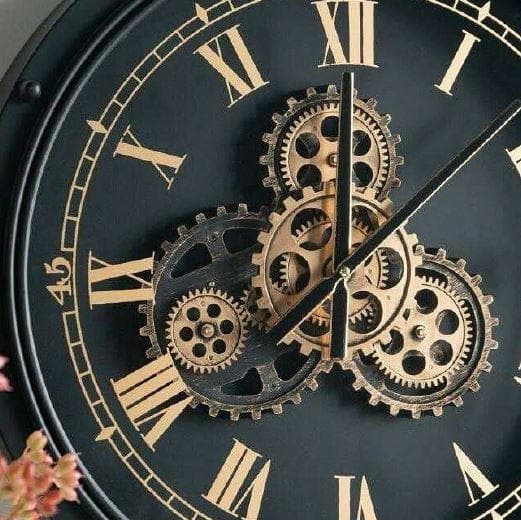 壁掛け時計 ウォールクロック 歯車 モダン クラシック 85327WC