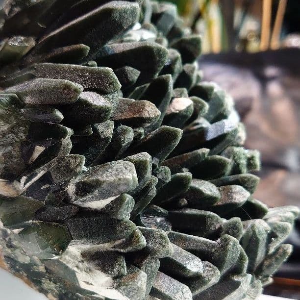 龍神の水晶✧超希少ヒンドゥーグリーン緑水晶クラスター✺Ganesh Himal