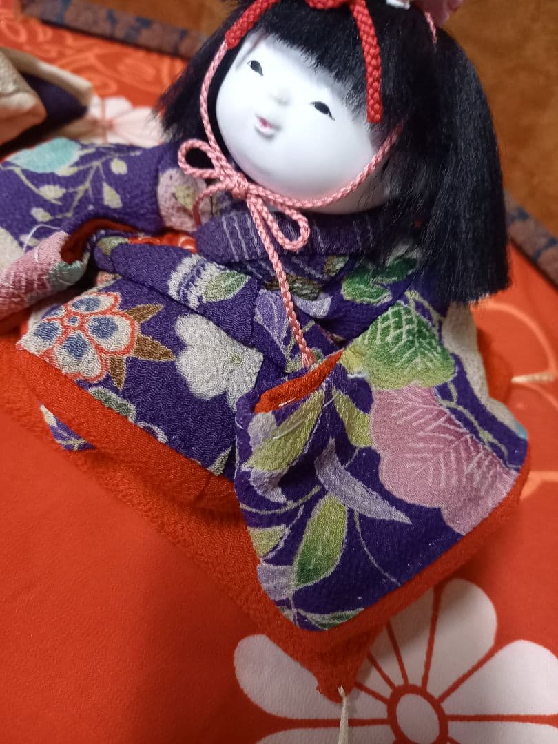 江戸御所人形五代目吉野光宝作、雛人形、屏風セット