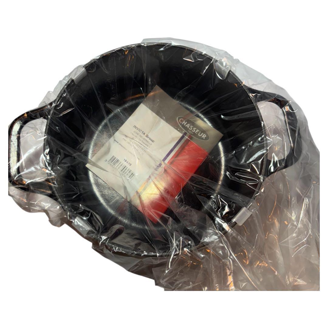 CHASSEUR 20cm 両手鍋 未使用 ブラック