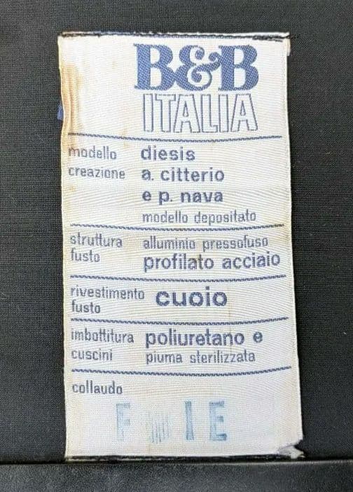 希少　B&B ITALIA Diesisディエシス 3P アントニオ・チッテリオ