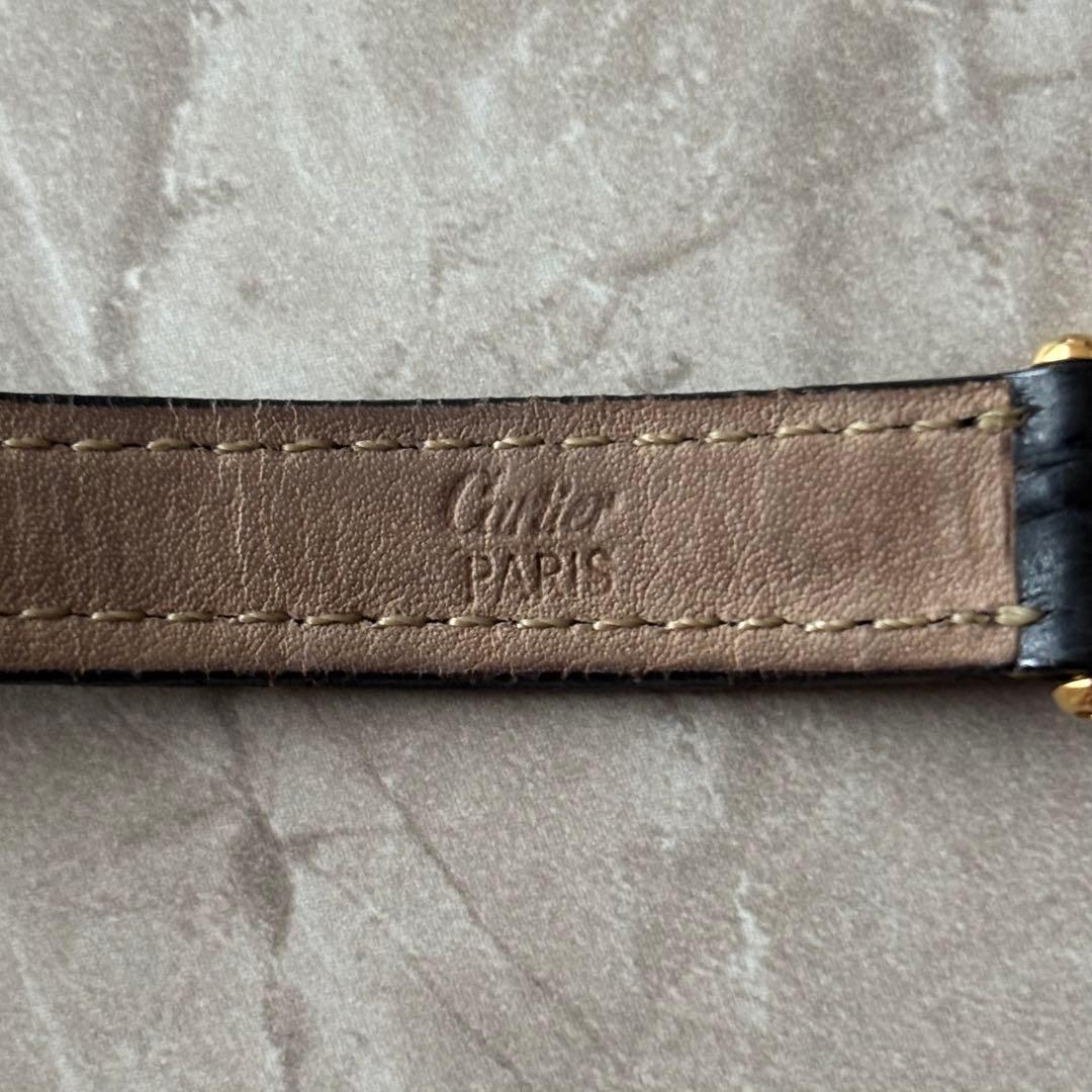 Cartier マストコリゼ 腕時計 クオーツ ブラック文字盤　電池未交換　美品