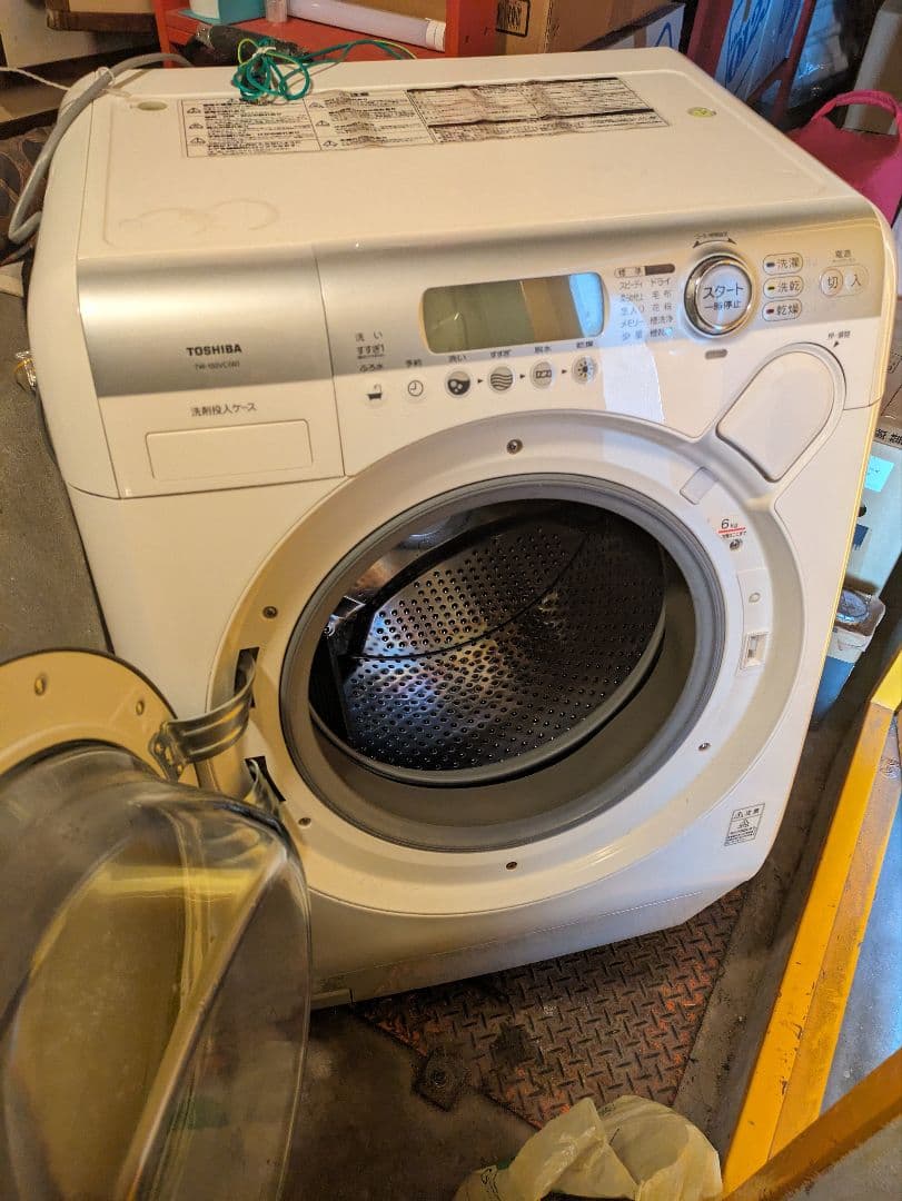 【ジャンク】TOSHIBA ドラム式洗濯乾燥機 TW-150VC(W)