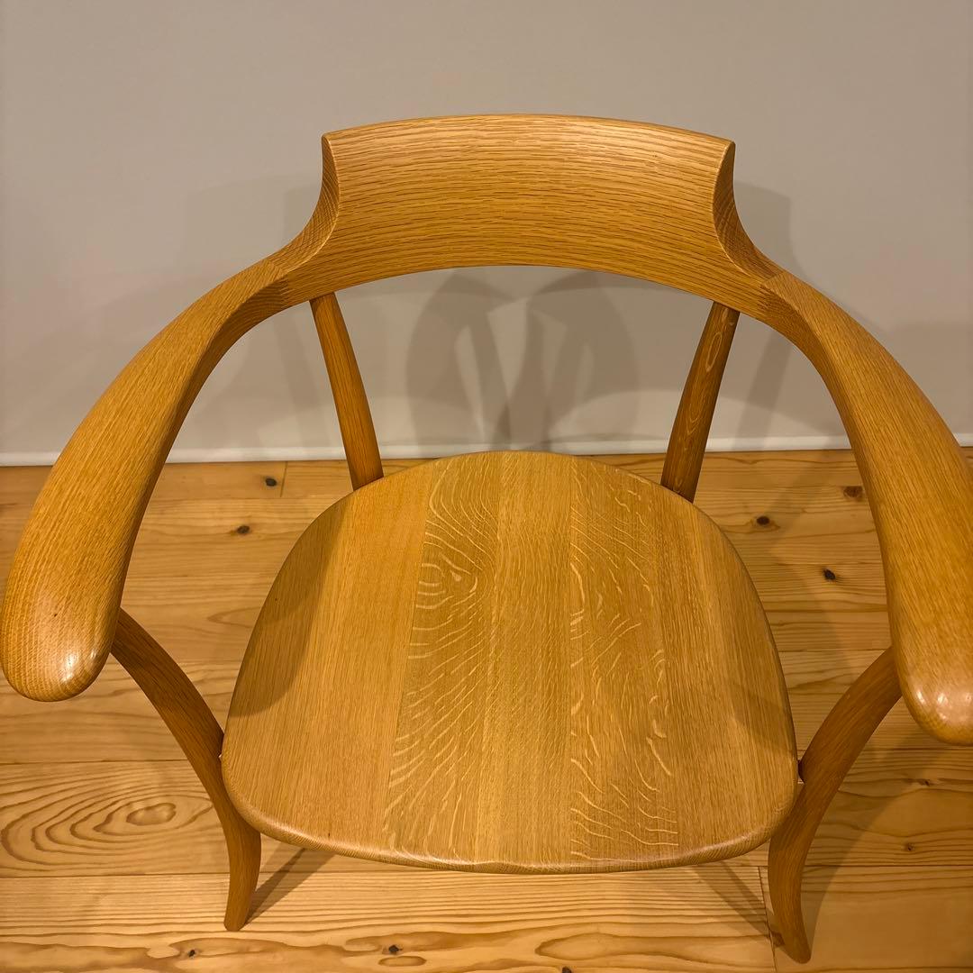 ［かつぼん］飛騨産業　クレセント　SG261A天然木　ダイニングチェア