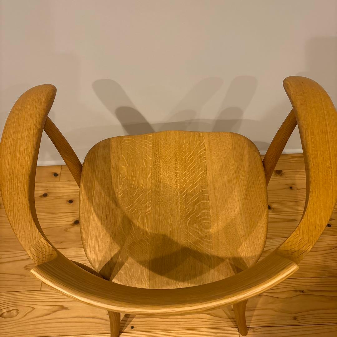 ［かつぼん］飛騨産業　クレセント　SG261A天然木　ダイニングチェア