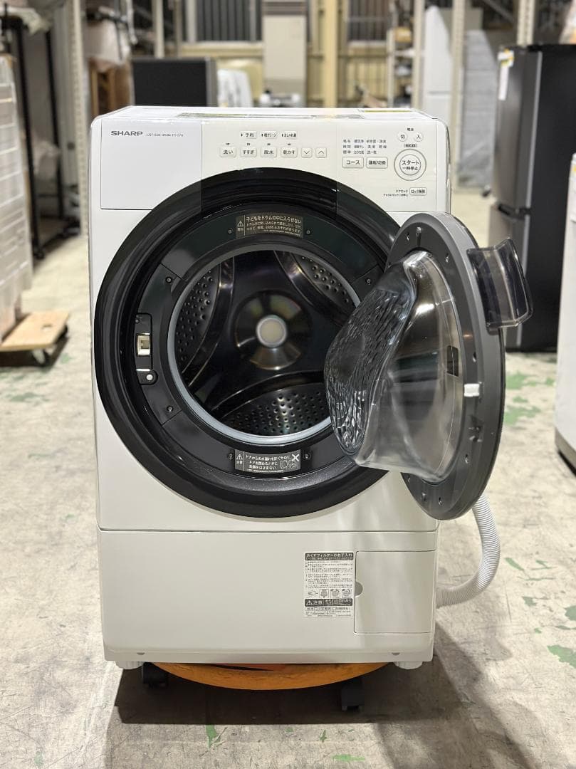 シャープ■ドラム式洗濯乾燥機　 ES-S7H-WR　7/3.5kg　2023年製