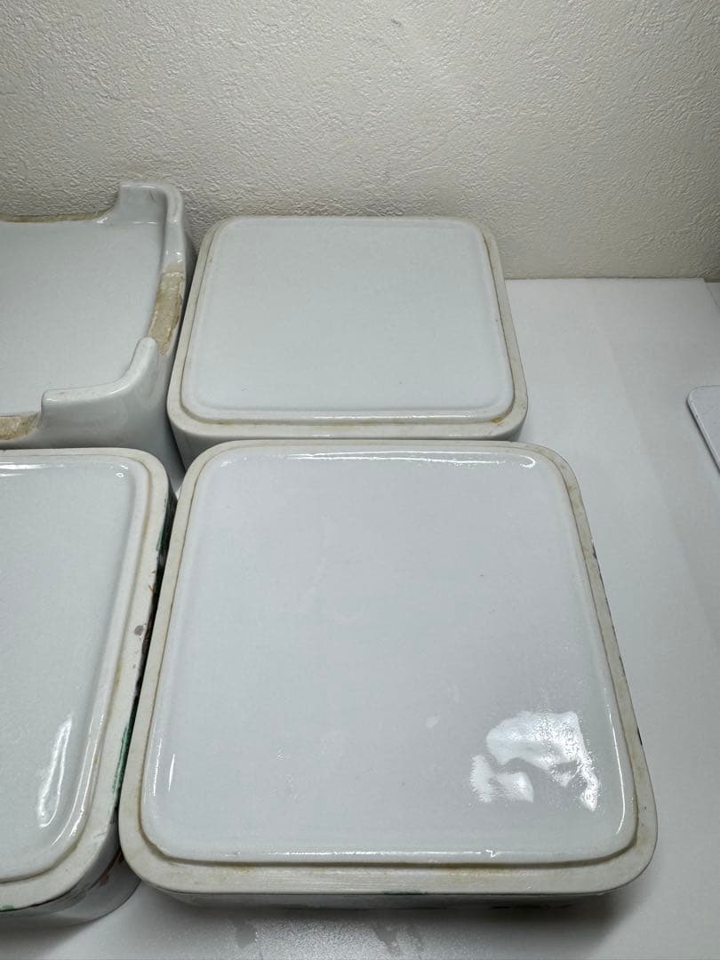 松峰窯 重箱 四段 松・鶴図 在銘